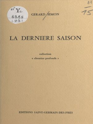 cover image of La dernière saison